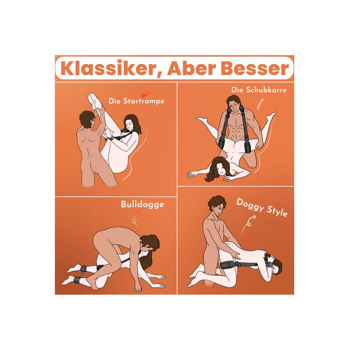 BDSM Bondage Set Fesseln Sexspielzeug für die Paare Bett Sexspiele, 3-in-1 Sex Bondageset (Handschellen, Oberschenkel-Fußfessel, Nippelklemme), Bettfesseln für Frauen Männer Anfänger Profi Extrem Hart