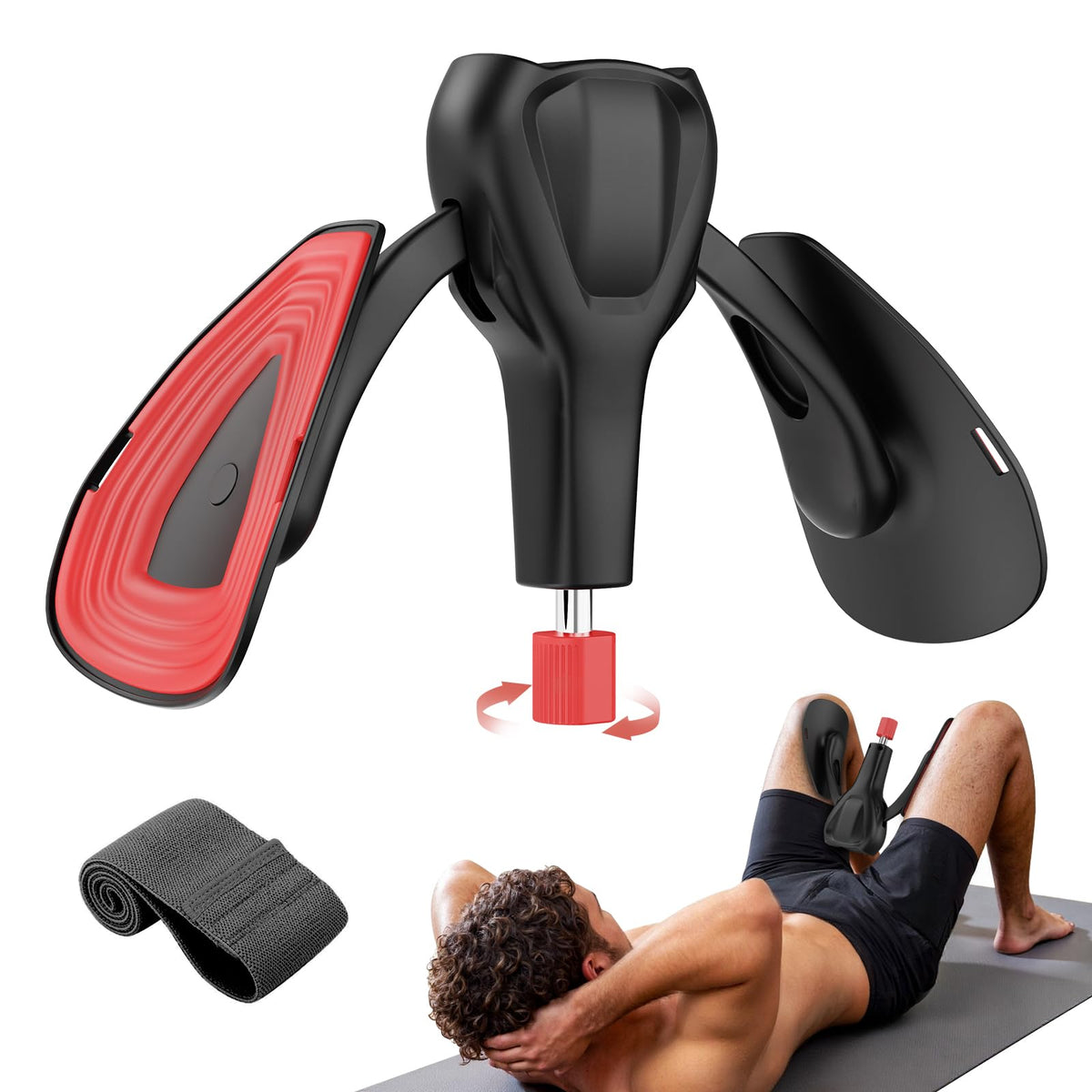 Beckenbodentrainer 10-35kg verstellbar Kegel Oberschenkeltrainer mit Band