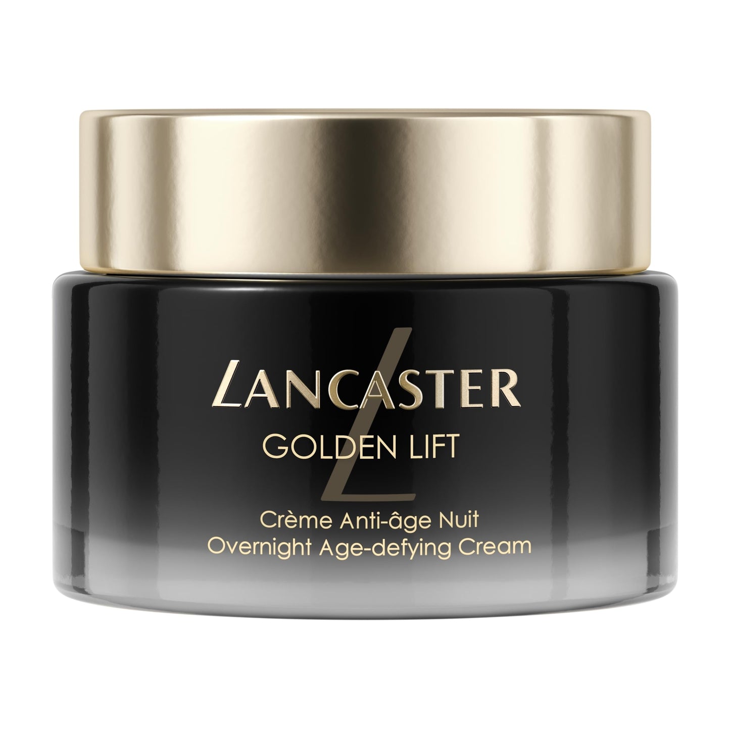 Lancaster Golden Lift Overnight Age-Defying Cream – Mit Retinol + Retinal – Bekämpft Anzeichen lichtbedingter Hautalterung – Kationisches liposomales Retinol – Mindert Pigmentflecken + Falten, 50 ml
