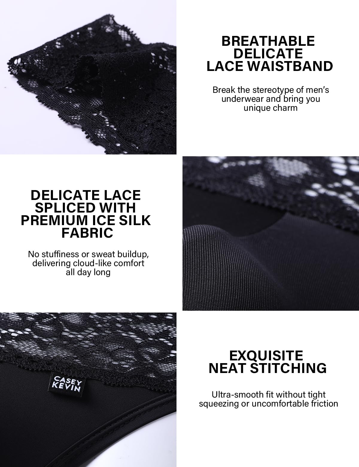 String Tanga Herren Spitze Unterwäsche Weich Elegant