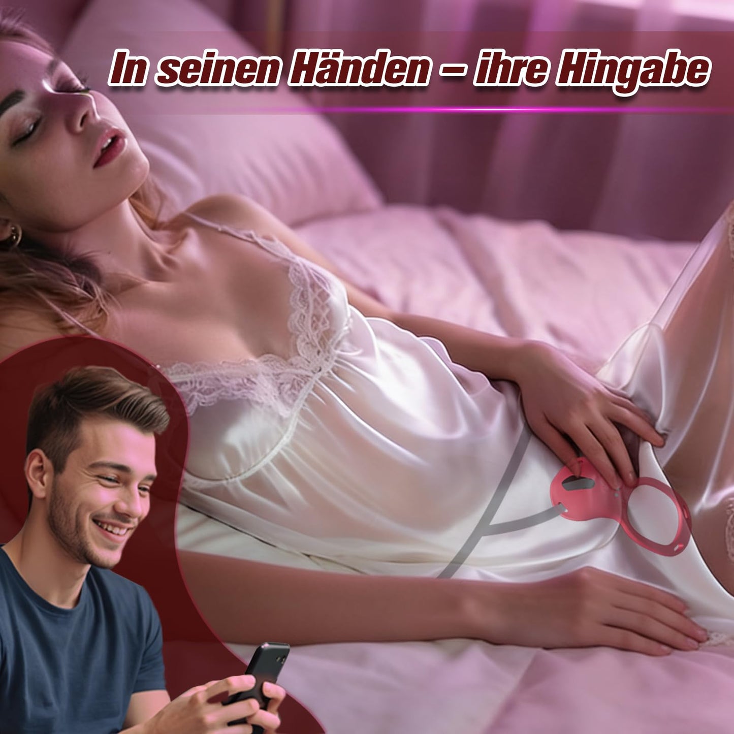 Sex Spielzeug für die Paare Frau Männer, BDSM Rose Vibration für Frauen, Vibratorensets für Frauen Klitoris mit Fernbedienung Leise, Penisring Vibrator App, Erotisches Sexspielzeug Sex Maschine Spiele