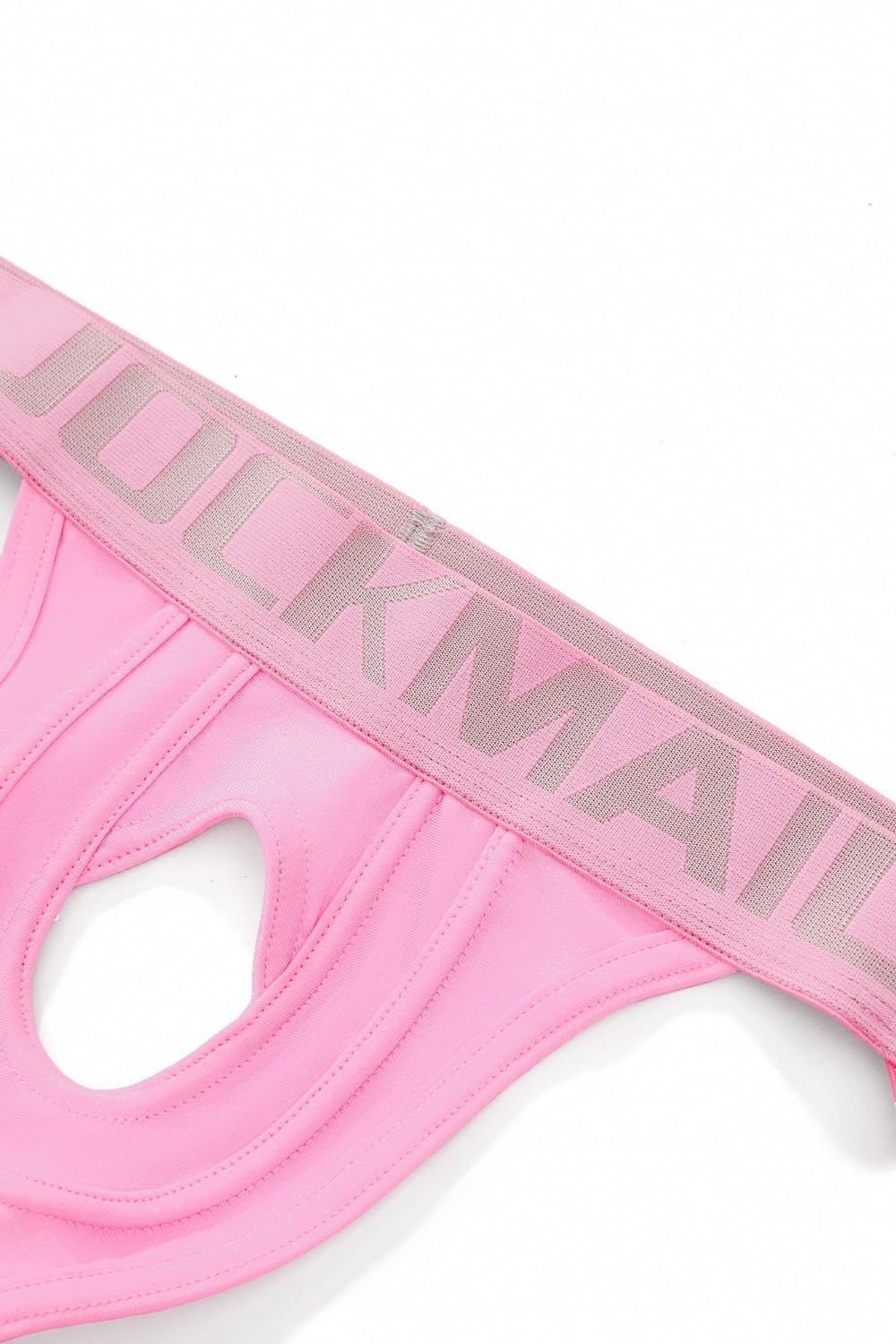 JOCKMAIL Herren Jockstrap Low Rise Cutout Design Jockstraps Atmungsaktiv Figurformend für Sport und Alltag (DE/NL/SE/PL, Alphanumerisch, XXL, Regular, Regular, Rosa)