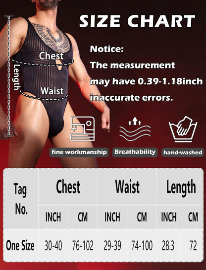 Mnner Bodysuit Transparent Body Unterhemd Einteiler Top Sexy Dessous   BEST WEAR - Transparente Shirts - Strumpfhosen - Durchsichtige Hemdchen -  Durchscheinende Oberteile