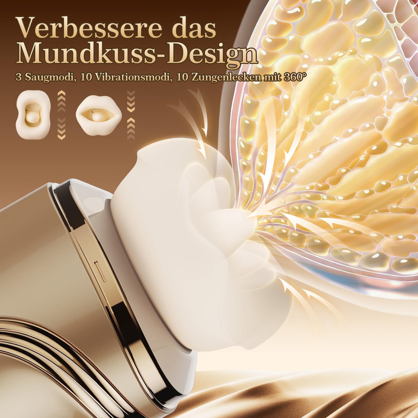 5-in-1 Vibration für Frauen mit APP, 10 Zungenlecken 10 Vibrationsmodi 3 Saugmodi Sex Toys für Klitoris, 42°C Heizfunktion Sex Spielzeug für die Frau, Vibratorensets für Frauen, Sexspielzeug Vibrator