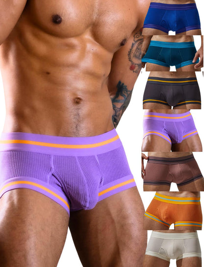 Herren Boxershorts Modal Unterhose Low Rise Trunks weich atmungsaktiv elastisch – 7er Pack, XL