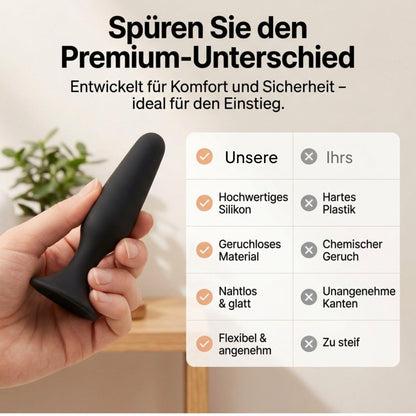 Sinful Slim Analplug Klein - Silikon Small für Anfänger - Schwarz