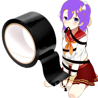 Ouch! - Bondage Tape 20m lang - 5cm breit 3PC Statikfreies Design Tape, Vielseitiges Bondage-SM-Band for Sexuell Sexspielung Paare Frauen Manner(Schwarz)