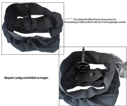 SM Strap-on Silikondildo, tragbare Stretchhose, Keuschheitshose, Analplug, lustiges Rollenspiel-Sexspielzeug