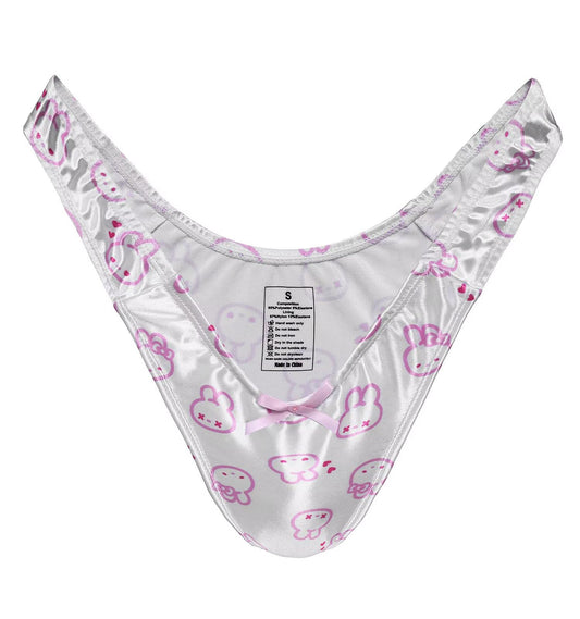 Tucking Gaff Höschen für Crossdresser Hiding Gaff Panty Shaping Panty Unterwäsche Bedruckte Unterhosen für Crossdresser Transgender Weiß L