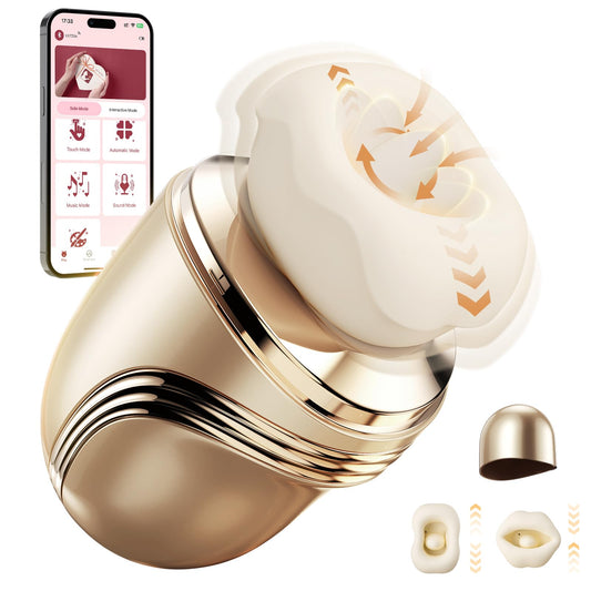 5-in-1 Vibration für Frauen mit APP, 10 Zungenlecken 10 Vibrationsmodi 3 Saugmodi Sex Toys für Klitoris, 42°C Heizfunktion Sex Spielzeug für die Frau, Vibratorensets für Frauen, Sexspielzeug Vibrator
