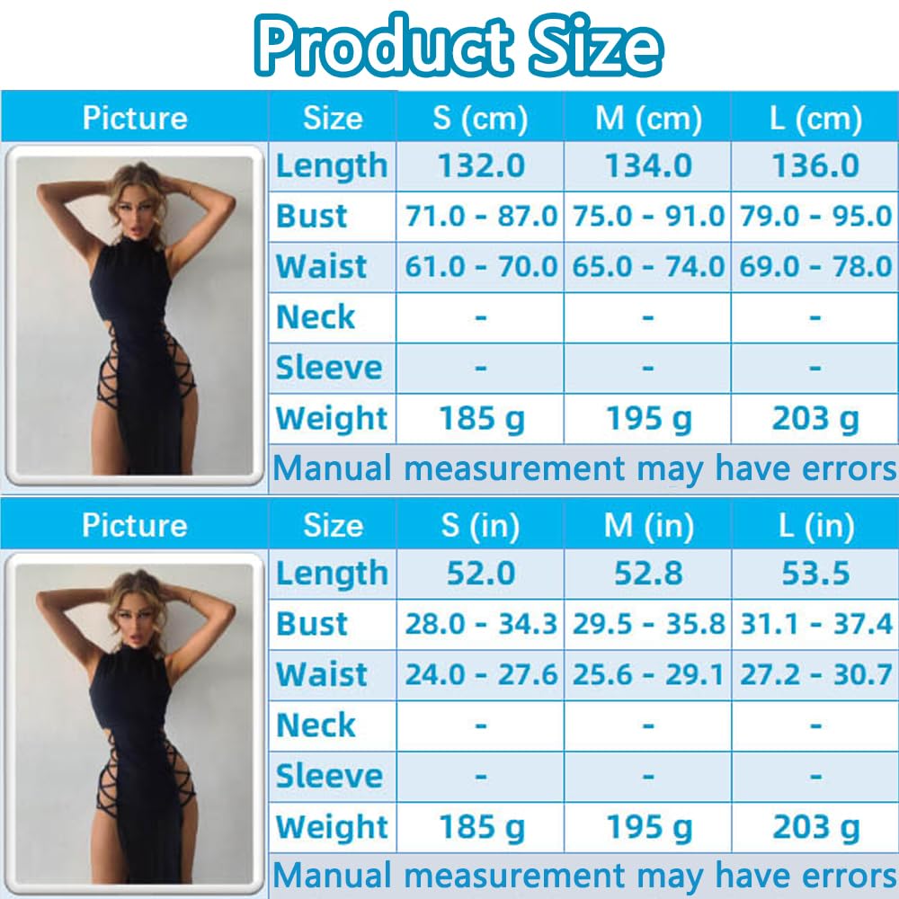 Rave Outfit Damen,Hochgeschlitztes Bodycon Kleid,Rave Outfit Damen,EDM Festival Rave Outfit,Techno Festival Outfit,Festival Sexy (L)