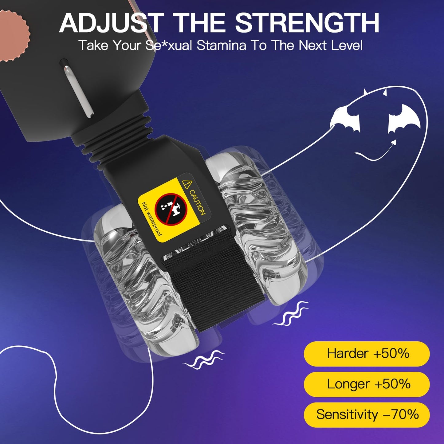 Masturbator mit Abnehmbaren Gürtel, [Upgraded] Tragbarer Masturbatoren für Männer-Penispumpe mit 9 Stoß&Vibration, Fernbedienung/Freihändige Masturbator | Sexspielzeug für Männer