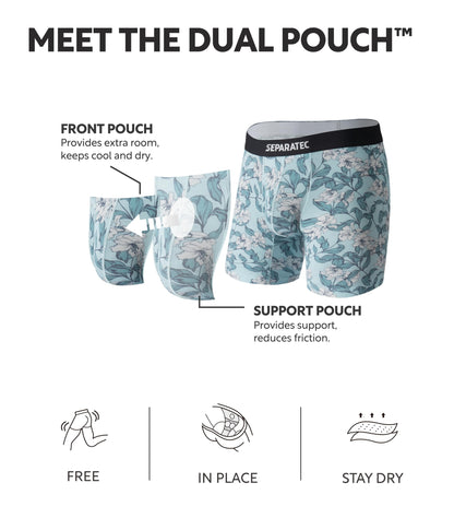Boxershorts Herren Bambus Rayon Bedruckte Höschen mit Doppelter Beutel 3er Pack