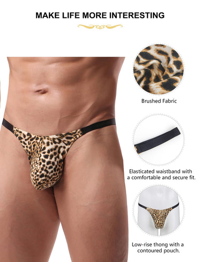 Leopard Slip Herren Sexy String