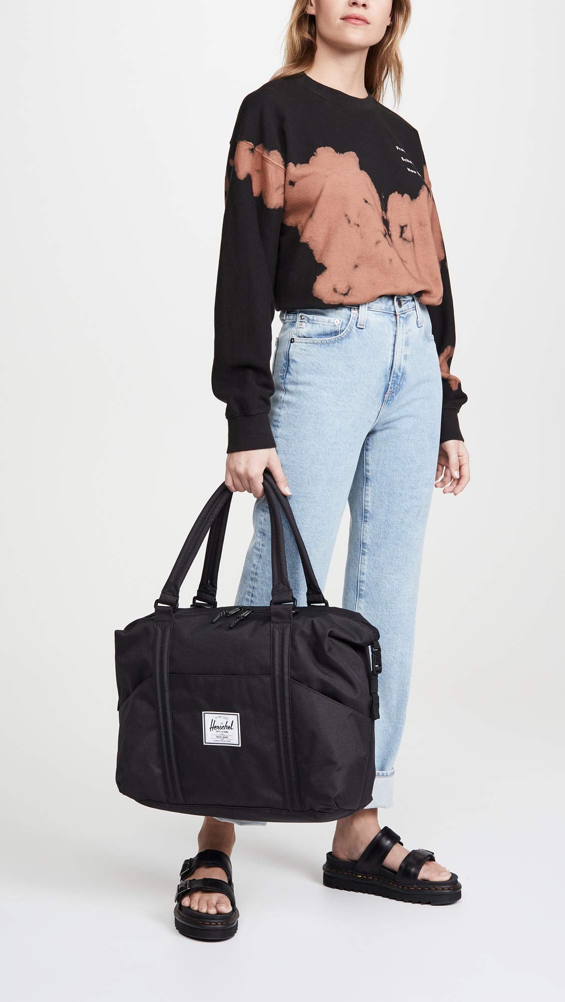 Herschel Strand Reisetasche Wickeltasche, Schwarz