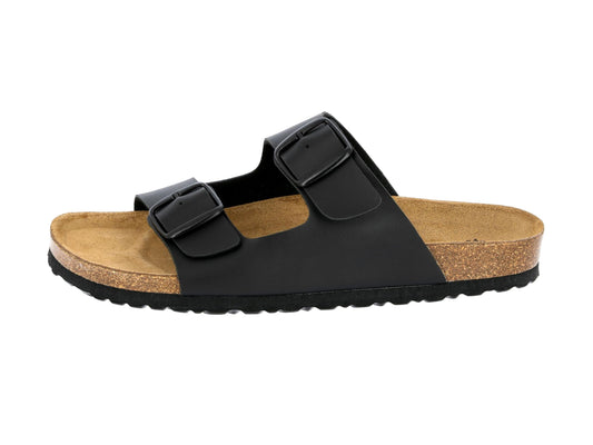 Lico Herren Bioline Man Pantoletten, Schwarz, 42 EU