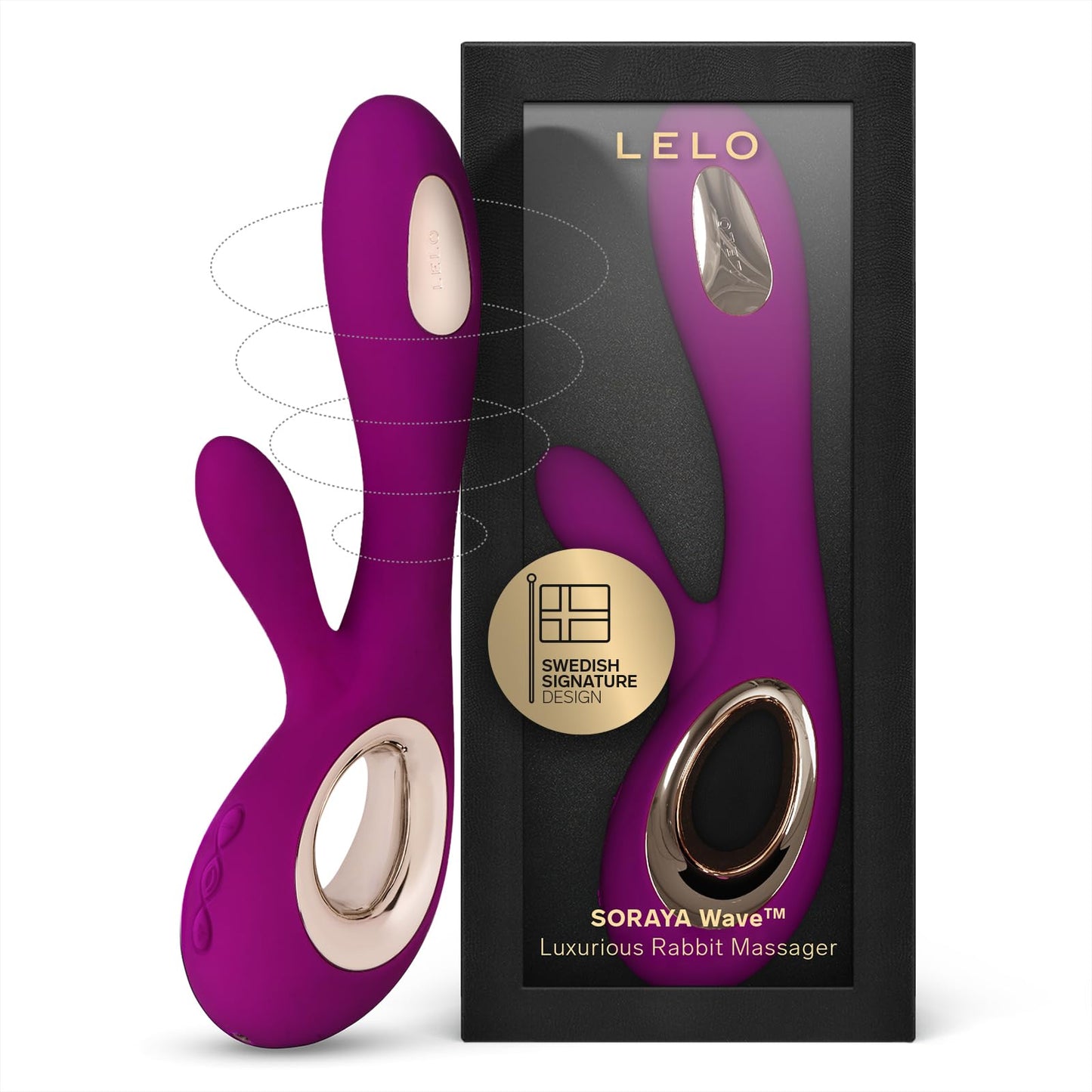 LELO SORAYA Wave Luxuriöser G-Punkt-Vibrator, Vibratoren für Frauen mit neuartiger WaveMotion-Technologie, Rabbit Vibrator für Ganzkörper-Lusterfahrung, Klitoris Vibrator, Dildo für die Frau, Rose