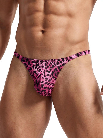 Herren String Sexy Tanga Leopard G-String Sissy Rosa M
