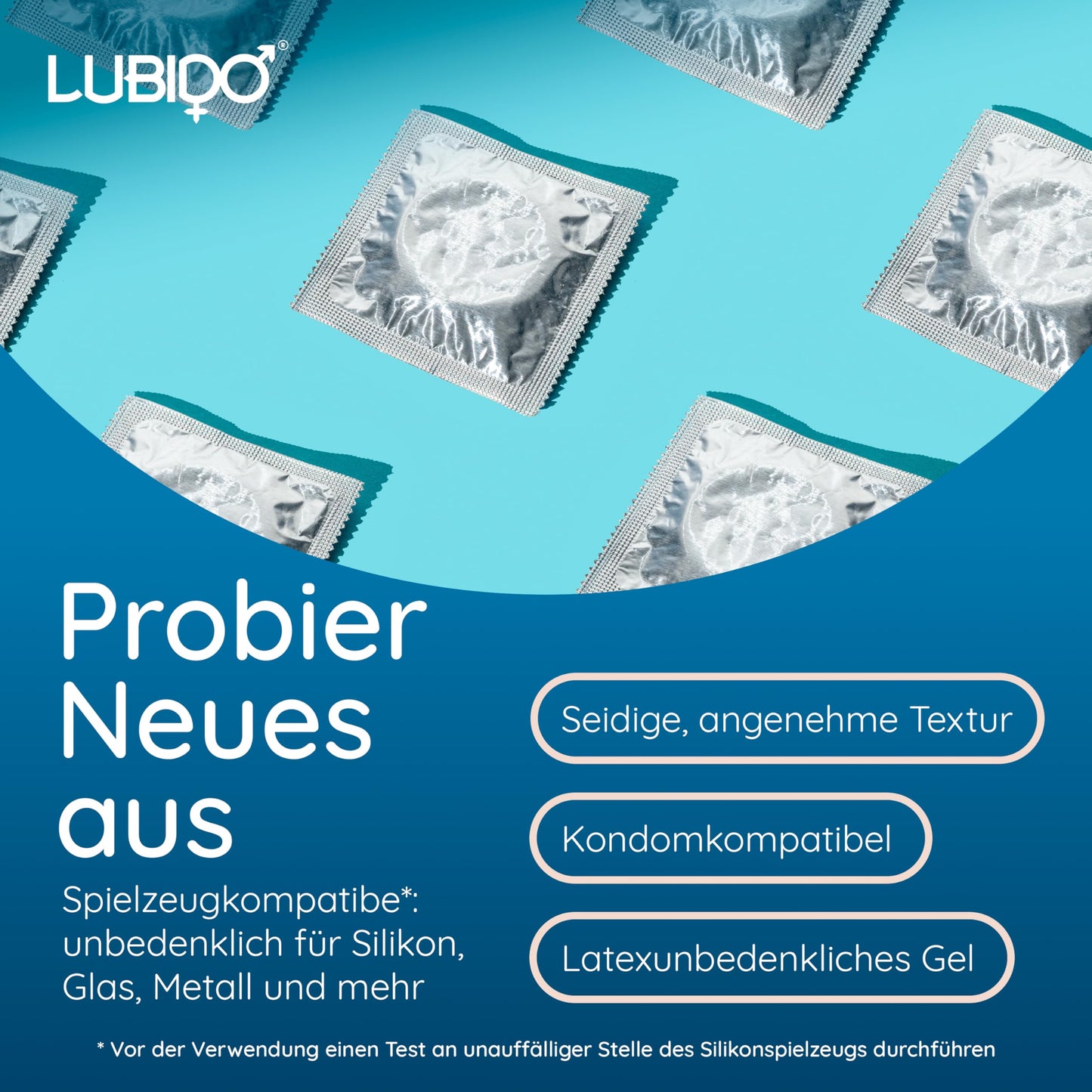 Lubido Original Gleitgel auf Wasserbasis für den Intimbereich, ohne Parabene, 250 ml