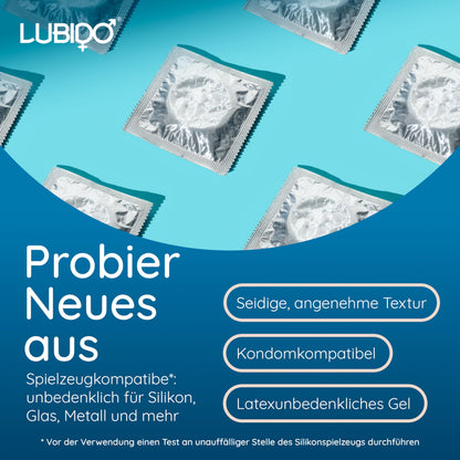Lubido Original Gleitgel auf Wasserbasis für den Intimbereich, ohne Parabene, 250 ml