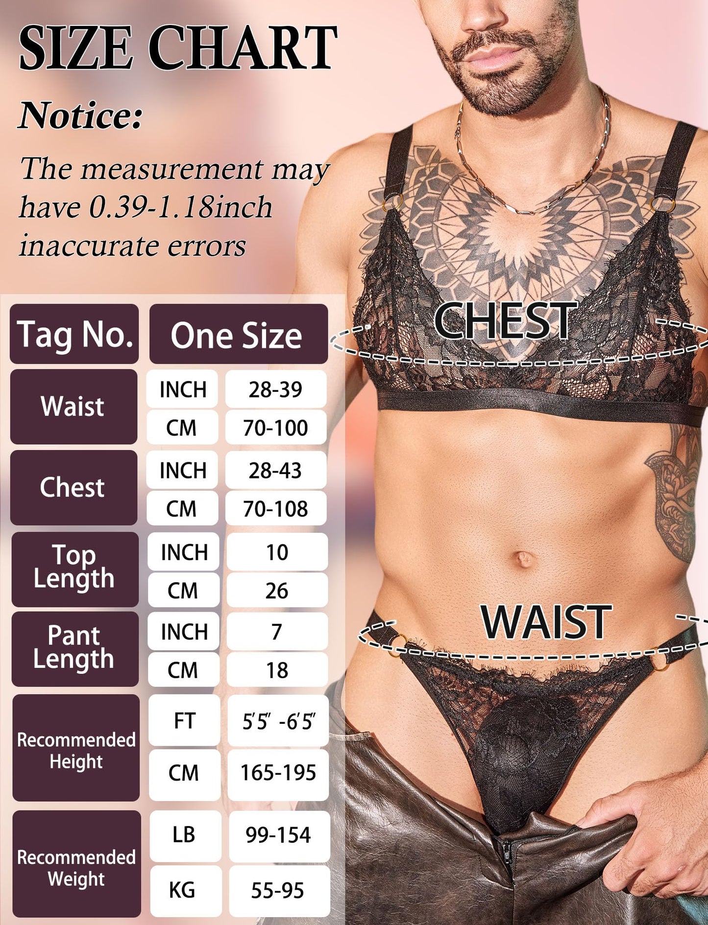 Transparent Sissy Dessous Set - Spitze BH mit G String -Crossdresser Unterwäsche - Gay -Männer Reizwäsche