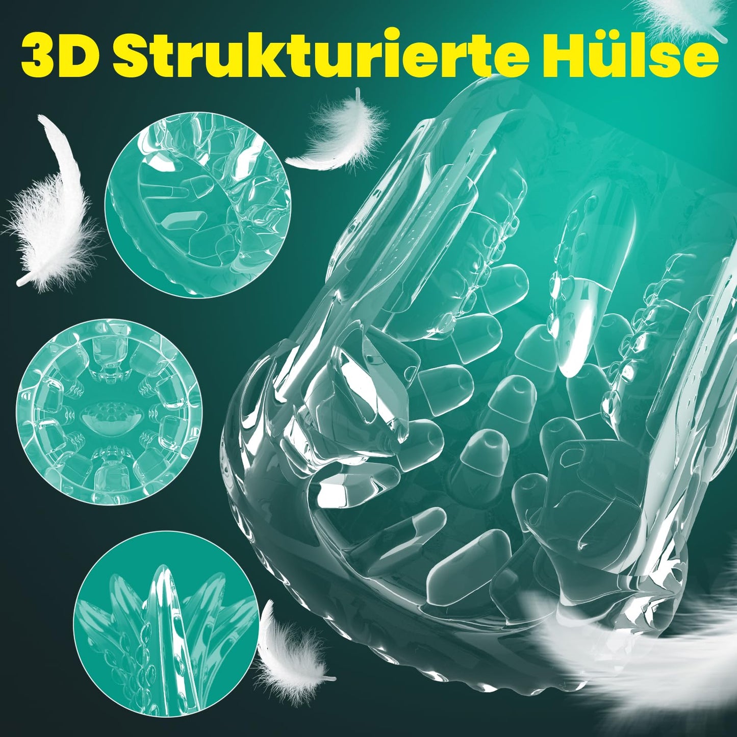 Masturbator Elektrisch Sex Spielzeug Für Die Manner Handfrei Blowjob Masturbieren Cup Mit Strapon-On Harness & Saug & Teleskopfunktion & Rotierende Vibrate Taschenmuschi Penispumpe Sextoysets Für Ihn