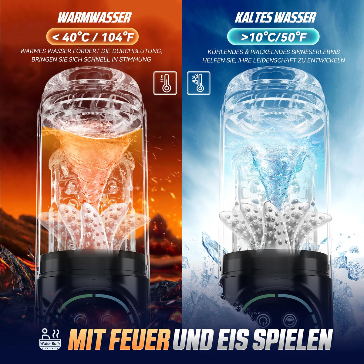 Elektrischer Masturbator Masturbieren für Männer 7 Teleskopfunktion 7Saugen