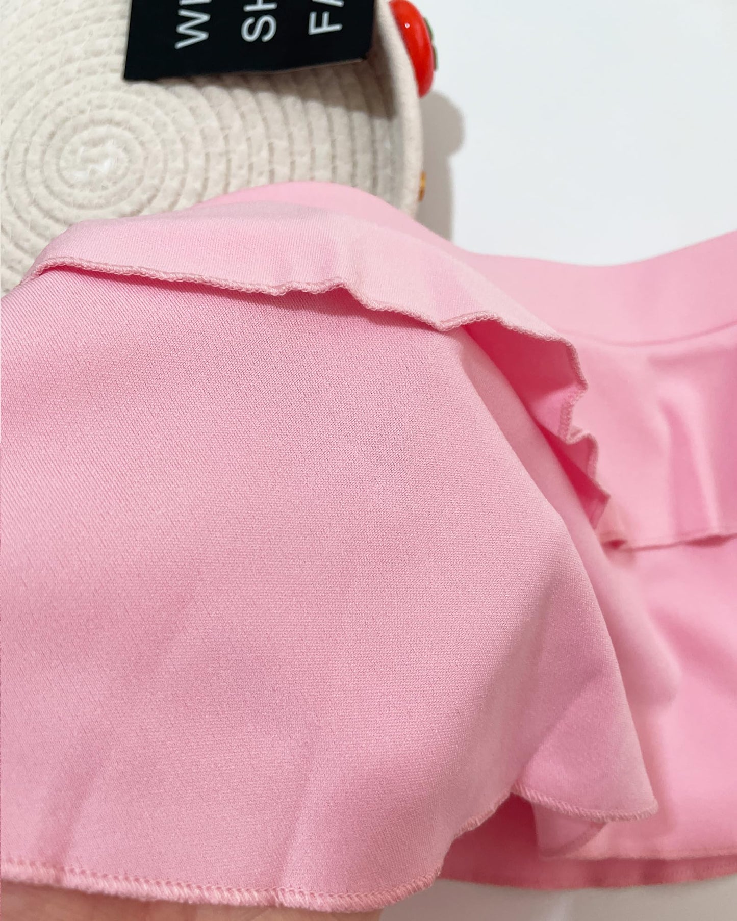 Herren-Mini-Rüschenrock, sexy mehrlagiger Faltenrock, Sissy-Kostüm, Dessous,, Rollenspiele, Pink