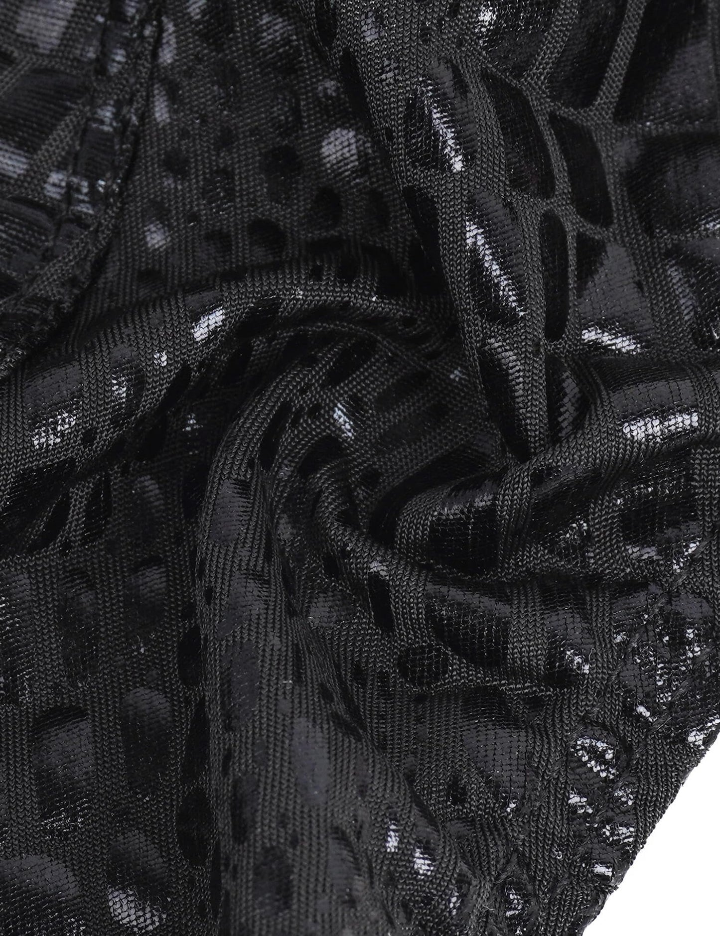 comeondear String Tanga Männer Kunstleder Slip Sexy Spitze Thong Schwarz XL