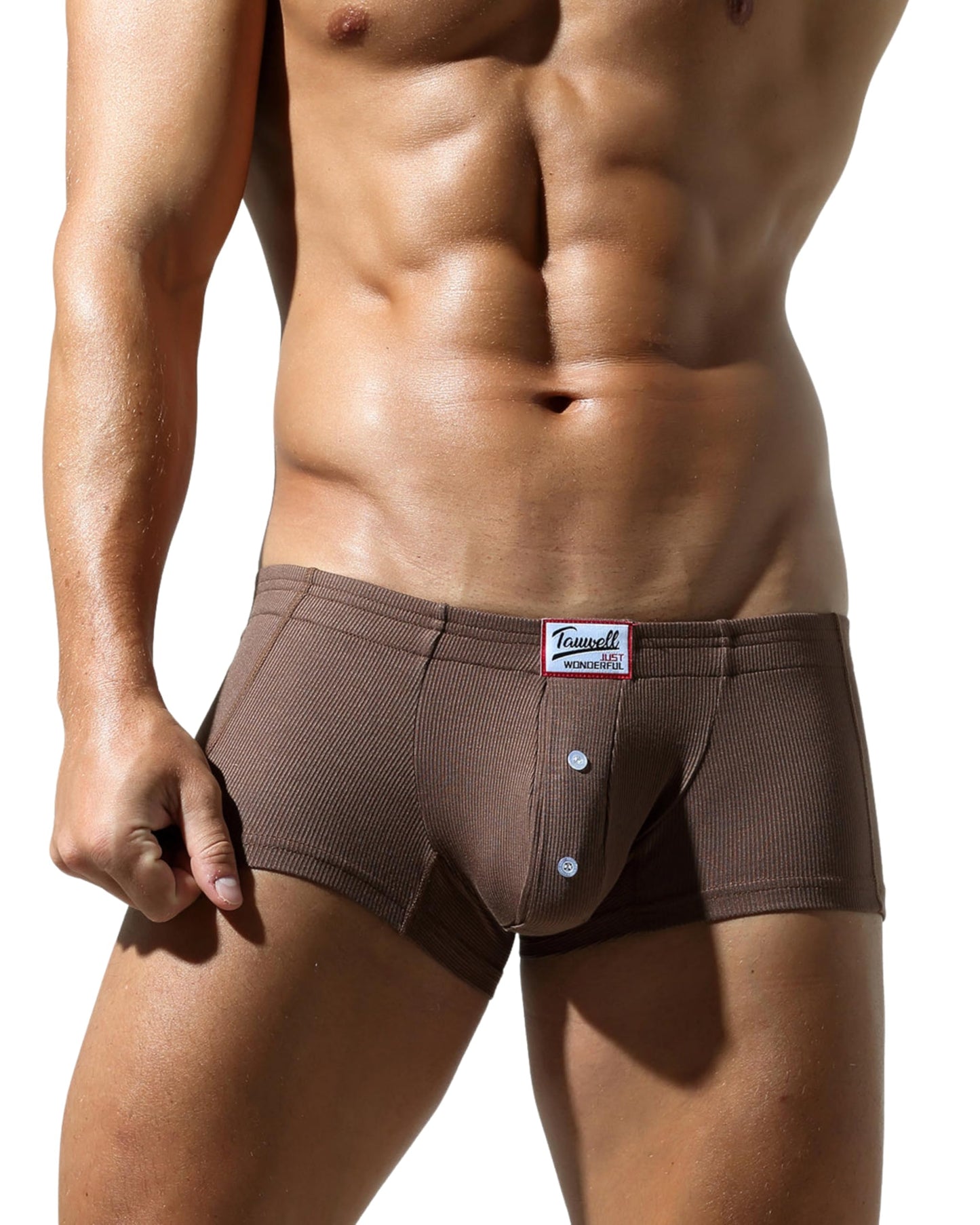 BIMONI Herren Premium Retroshorts Sexy Boxershorts Low-Rise Dessous aus Soft-Viskose – 5er Pack Schwarz/Braun/Grau/Dunkelblau/Weiß, Größe XL
