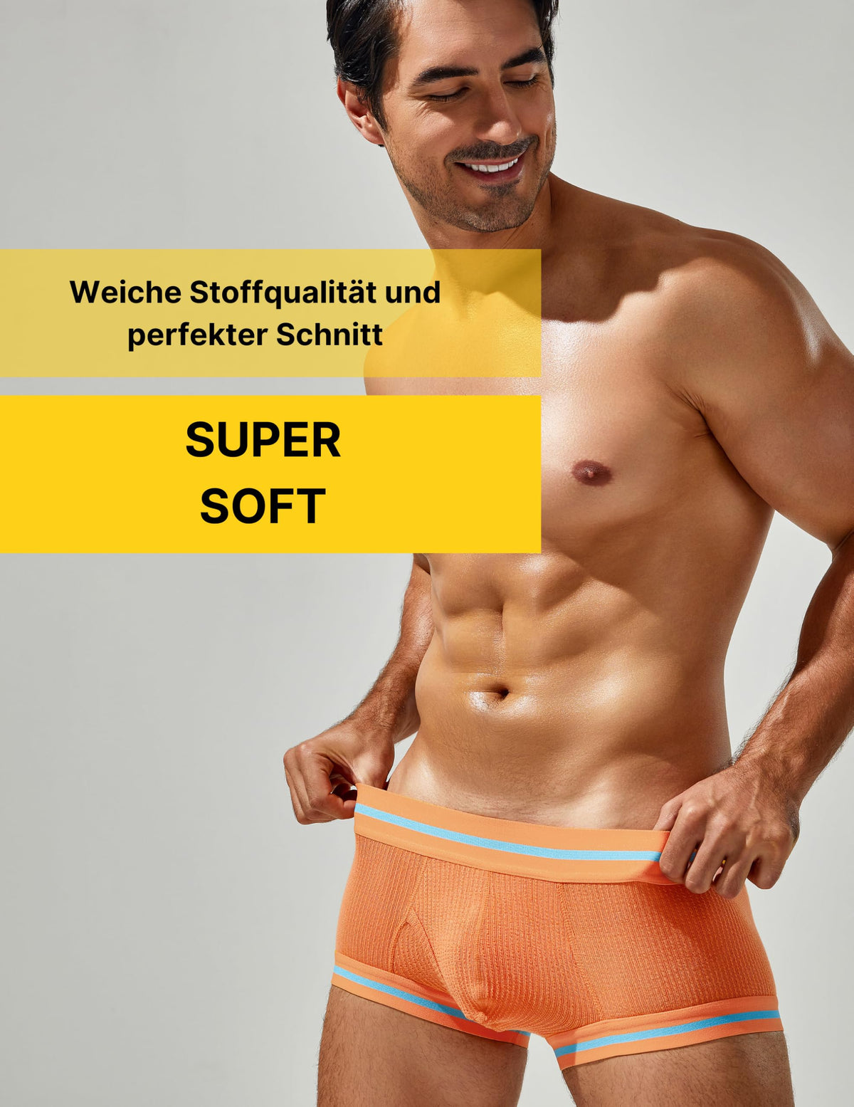 Herren Boxershorts Modal Unterhose Low Rise Trunks weich atmungsaktiv elastisch – 7er Pack, XL