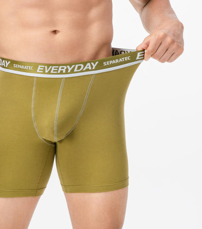 Boxershorts Herren 7er Pack aus Weicher Baumwolle Unterhosen Männer mit Unterstützender Separater Doppeltasche