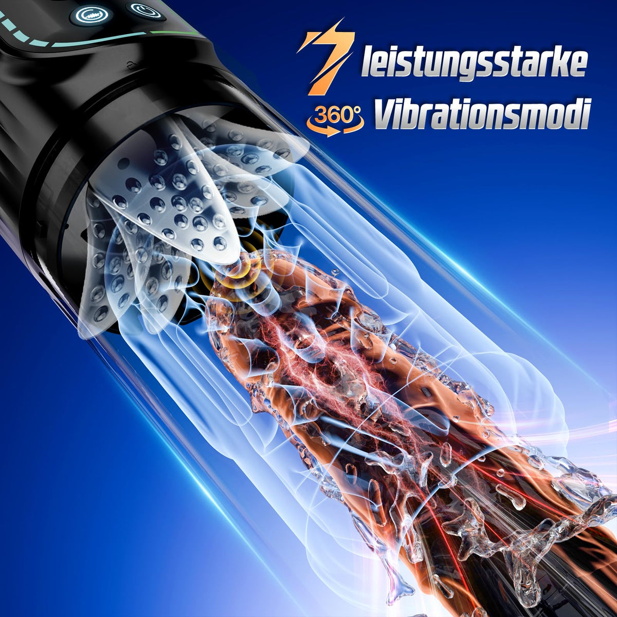 Elektrischer Masturbator Masturbieren für Männer 7 Teleskopfunktion 7Saugen