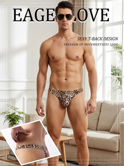 Herren String Sexy Tanga Leopard G-String