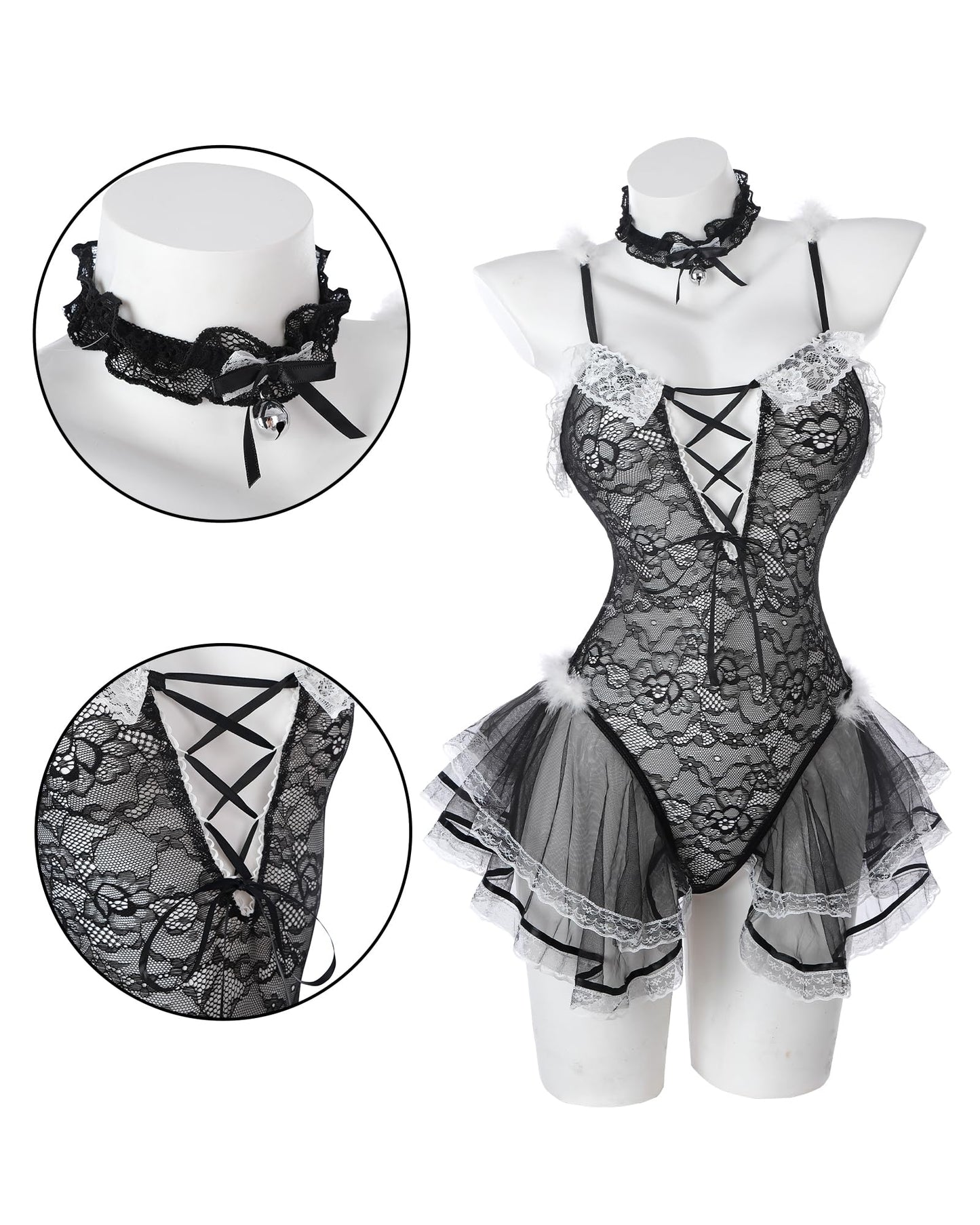 Bunny Kostüm Frauen Sexy Kostüme Frauen BunnyGirl Cosplay Sexy Lingerie Woman Anime Senpai Bunny Suit, Schwarz