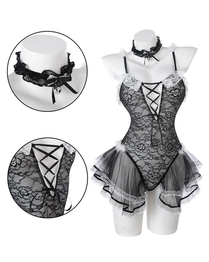 Bunny Kostüm Frauen Sexy Kostüme Frauen BunnyGirl Cosplay Sexy Lingerie Woman Anime Senpai Bunny Suit, Schwarz
