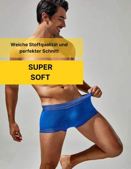 Herren Boxershorts Modal Unterhose Low Rise Trunks weich atmungsaktiv elastisch – 7er Pack, XL