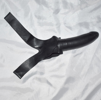 BDSM Mundknebel mit Dildo, Dildo Gag & Latex Knebel Maske